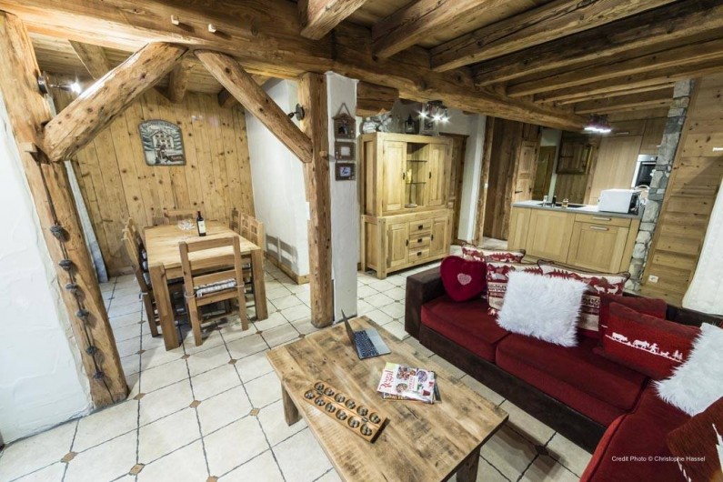 Location de vacances - Appartement à Val-d'Isère - Piece de vie