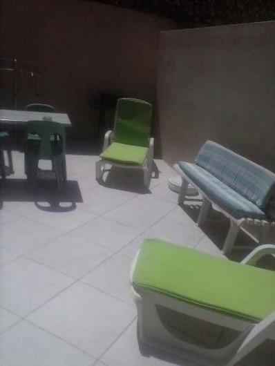 Location de vacances - Studio à Sainte-Maxime - Terrasse barbecue   Vue Mer