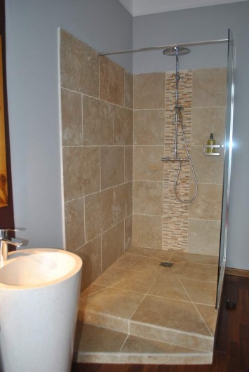 Location de vacances - Chambre d'hôtes à Salies-de-Béarn - la douche à l'italienne Chambre Baldaquin