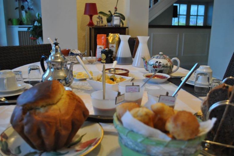 Location de vacances - Chambre d'hôtes à Salies-de-Béarn - petit déjeuners salé sucré