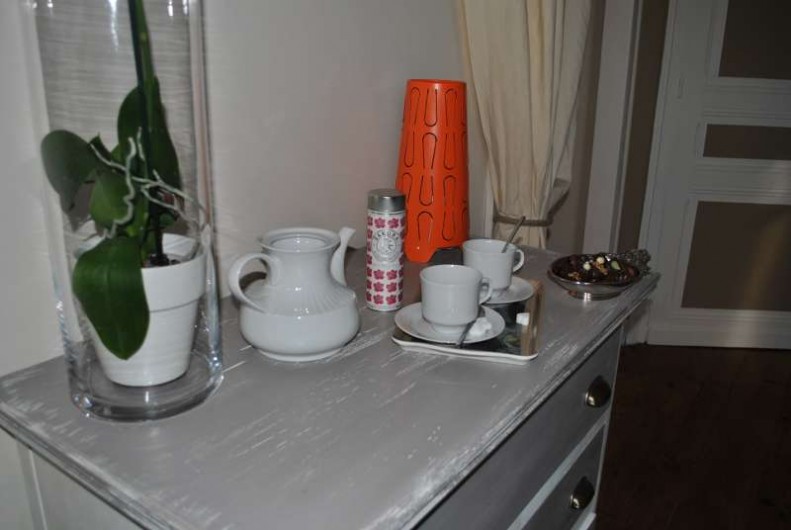 Location de vacances - Chambre d'hôtes à Salies-de-Béarn - dans chaque chambre  plateau d'accueil