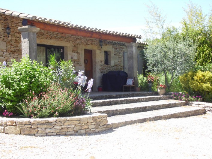 Location de vacances - Mas à Venasque - Terrasse Ventoux