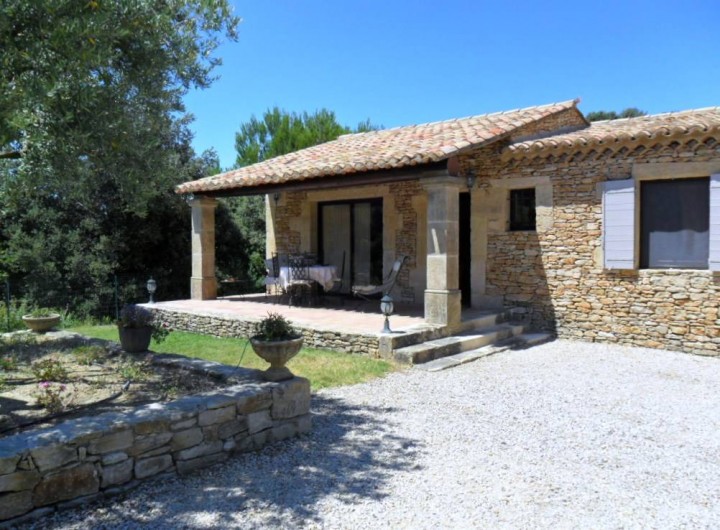 Location de vacances - Mas à Venasque - Façade mazet Provence