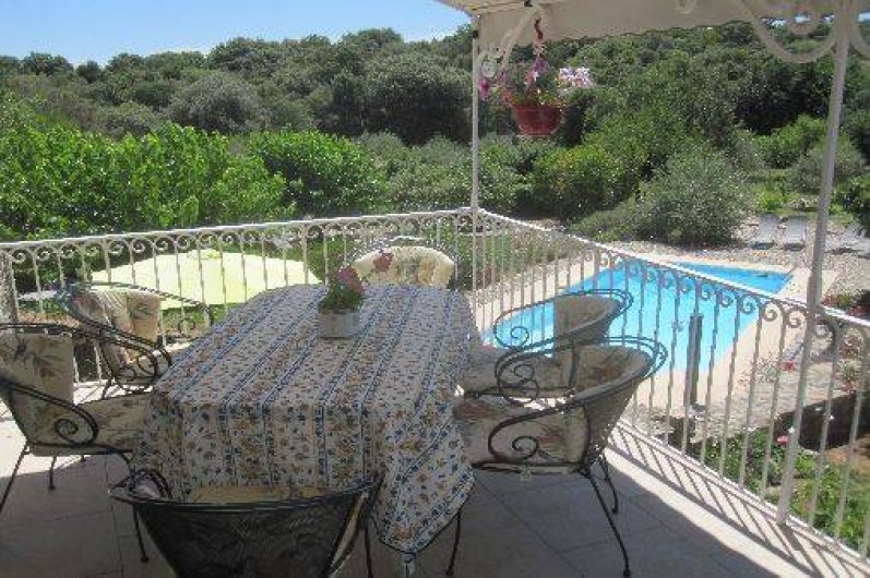 Location de vacances - Chambre d'hôtes à Les Vans - Terrasse