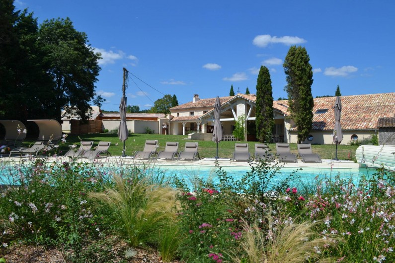 Location de vacances - Gîte à Lougratte - parc piscine