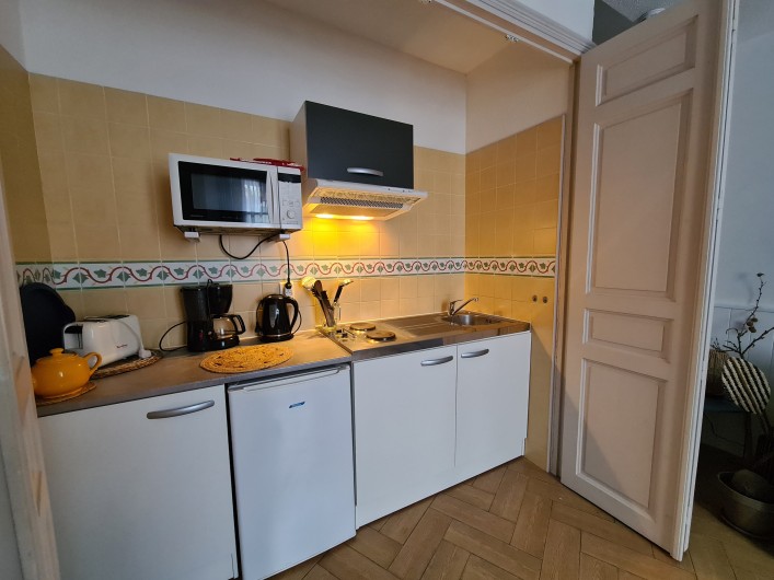 Location de vacances - Chambre d'hôtes à Tautavel - Gite - Studio Côte Vermeille - Kitchenette