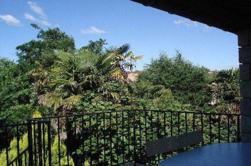 Location de vacances - Appartement à Saint-Alban-Auriolles - Terrasse du 1er étage