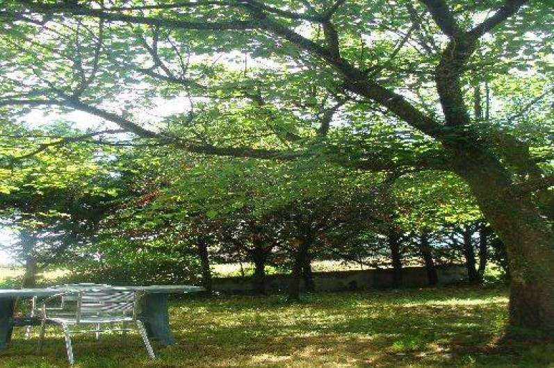 Location de vacances - Appartement à Saint-Alban-Auriolles - Jardin de la location du 1er étage