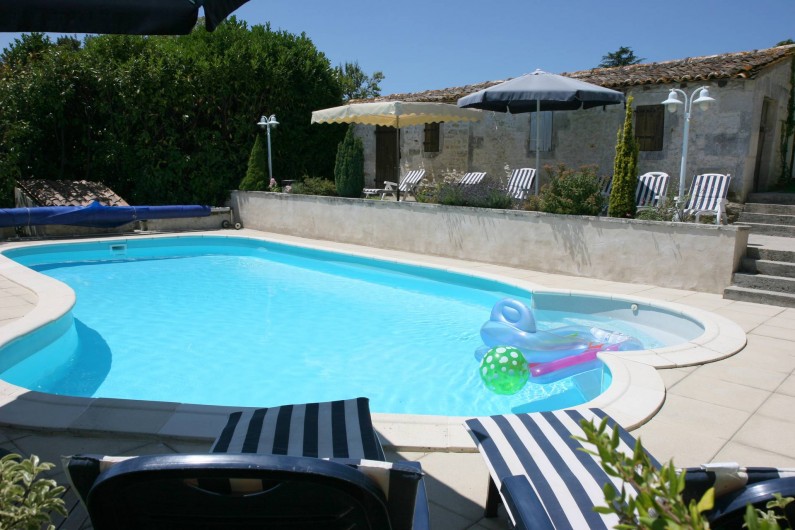 Location de vacances - Chambre d'hôtes à Soubran - Domaine la Fontaine piscine chauffée