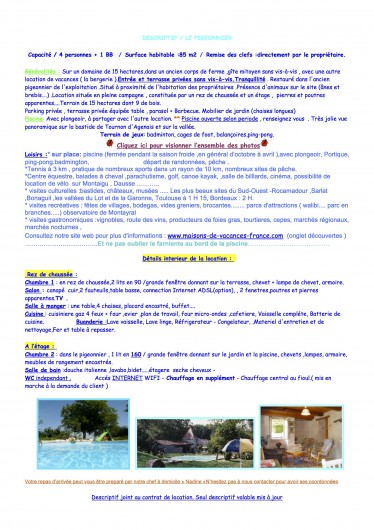 Location de vacances - Mas à Tournon-d'Agenais - descriptif pigeonnier