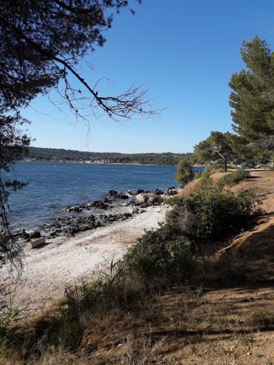 Location de vacances - Maison - Villa à Istres - une des petites plages dans la foret