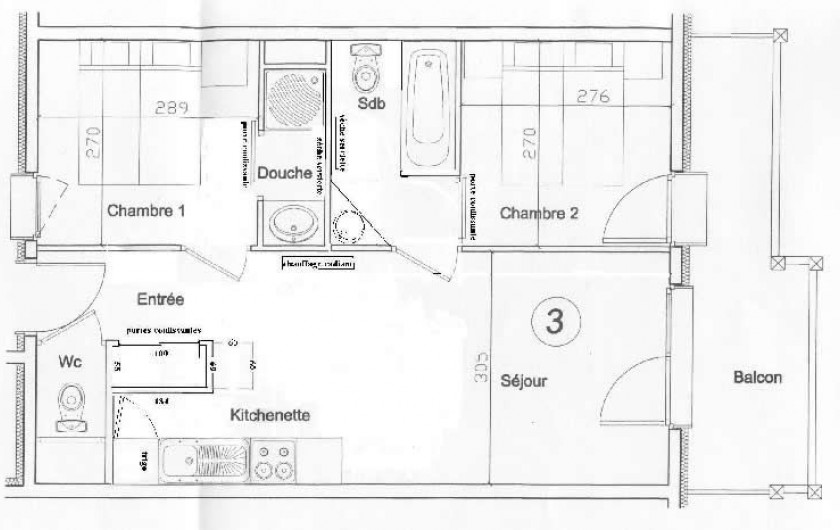 Location de vacances - Appartement à Arc 2000