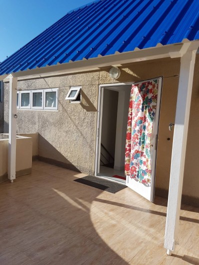 Location de vacances - Maison - Villa à Grand Baie - Terrasse arrière au 1er étage-Etendage pour le linge