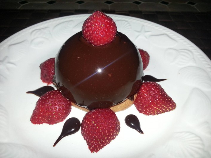Location de vacances - Chambre d'hôtes à Vacquières - Dessert maison par votre hôte pâtissier