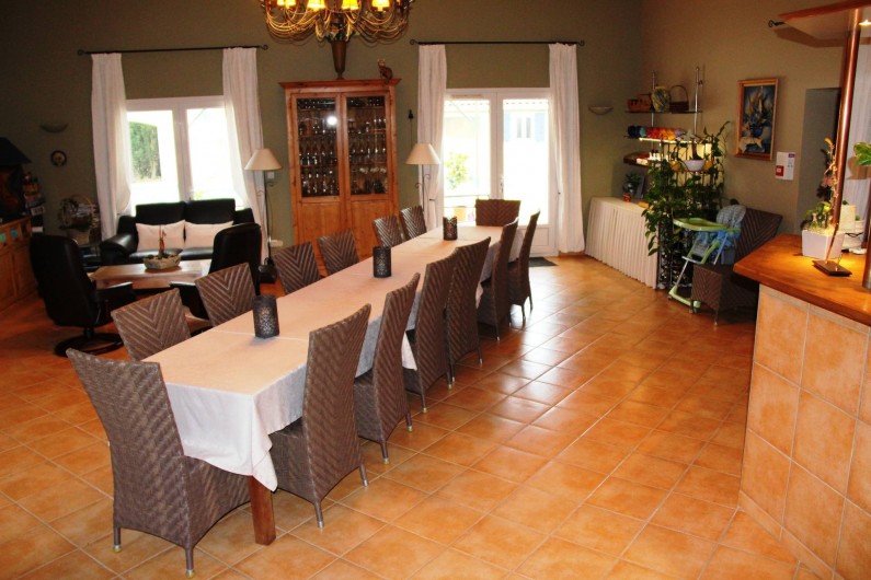 Location de vacances - Chambre d'hôtes à Vacquières - Salle à manger