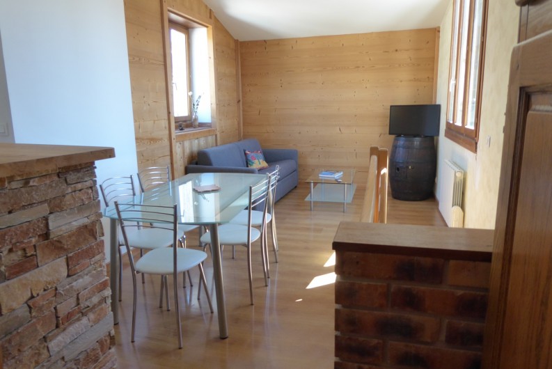Location de vacances - Appartement à Embrun - Séjour et canapé lit