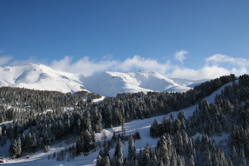 Location de vacances - Appartement à Super Lioran - Vue balcon hiver