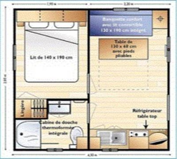 Location de vacances - Camping à Maureillas-Las-Illas - Chalet
