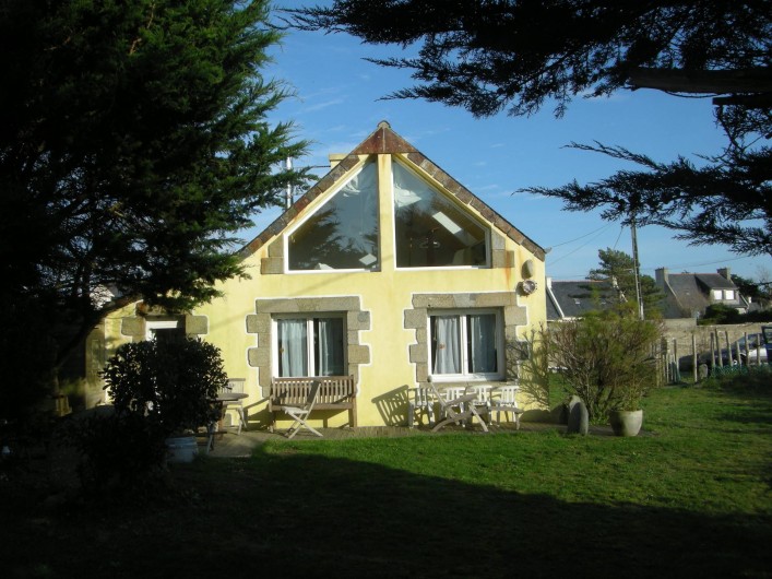 Location de vacances - Villa à Portsall - Face à la mer, toutes fenêtres ont vue sur mer !