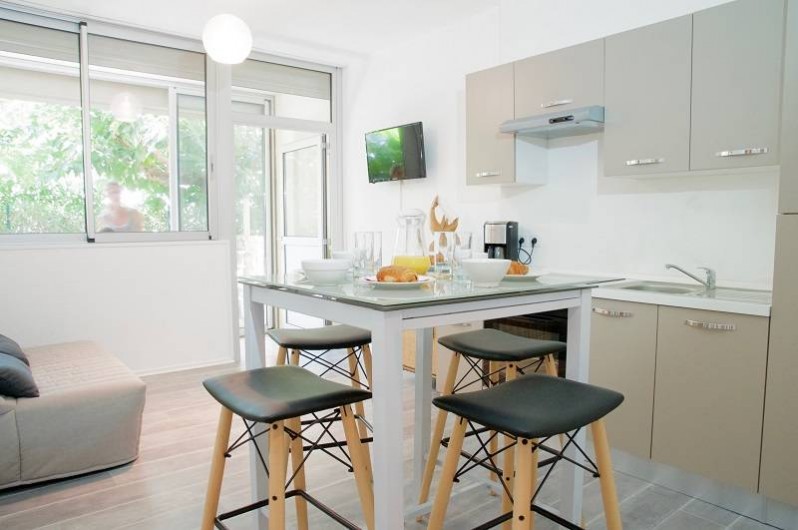 Location de vacances - Appartement à Le Grau-du-Roi - Appartement rdc de la résidence jusqu'à 6 personnes (climatisé)