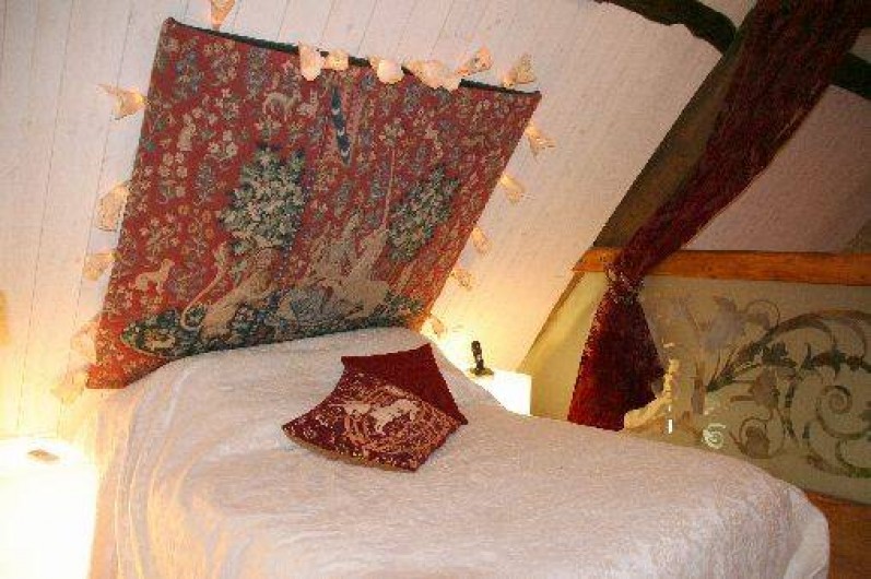 Location de vacances - Villa à Simeyrols - Chambre s/mezzanine Lit 160x200cm 1 Bureau Fibre/wifi pour  télétravailler