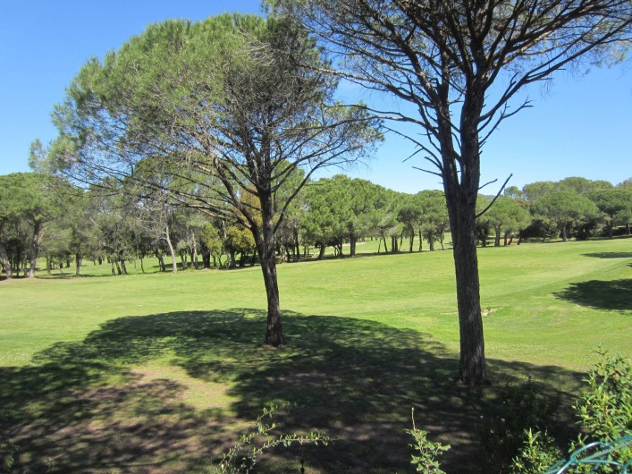 Location de vacances - Studio à Saint-Raphaël - vue sur le golf
