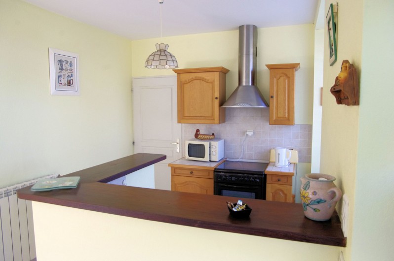 Location de vacances - Gîte à Faycelles - Cuisine américaine du gîte 70 m²