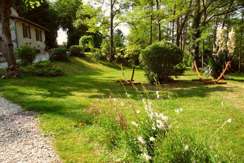 Location de vacances - Villa à Marsolan - Le jardin sous les robiniers
