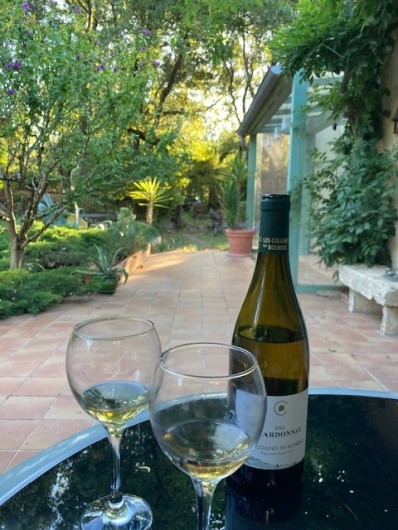 Location de vacances - Maison - Villa à Arpaillargues-et-Aureillac - terrasse sud