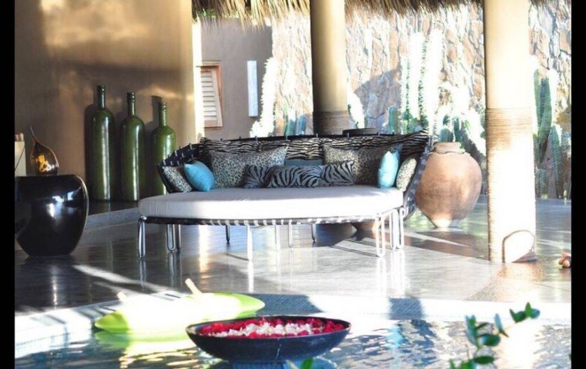 Location de vacances - Chambre d'hôtes à Puerto Escondido - Coin du Palapa principal