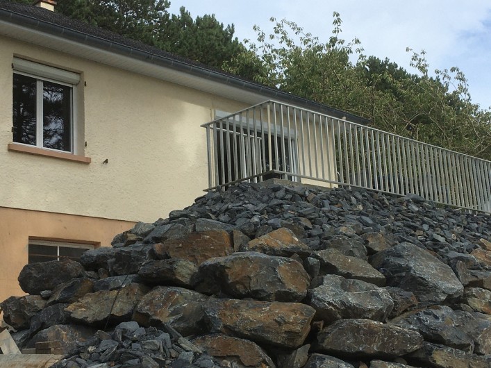 Location de vacances - Gîte à Fécamp - Terrasse vue du bas