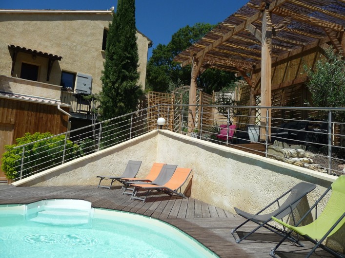 Location de vacances - Gîte à Aubres - Gîte Piscine Pergola