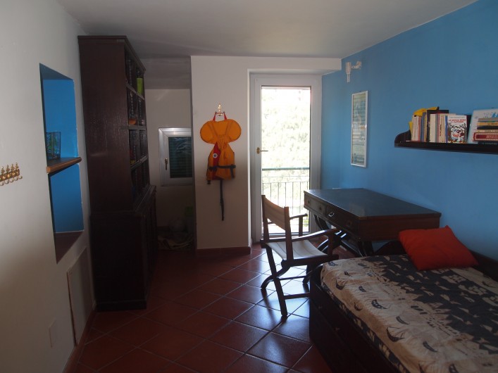 Location de vacances - Villa à Zoagli - Petite chambre avec 2 lits