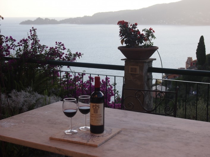 Location de vacances - Villa à Zoagli - Vin au couche de soleil