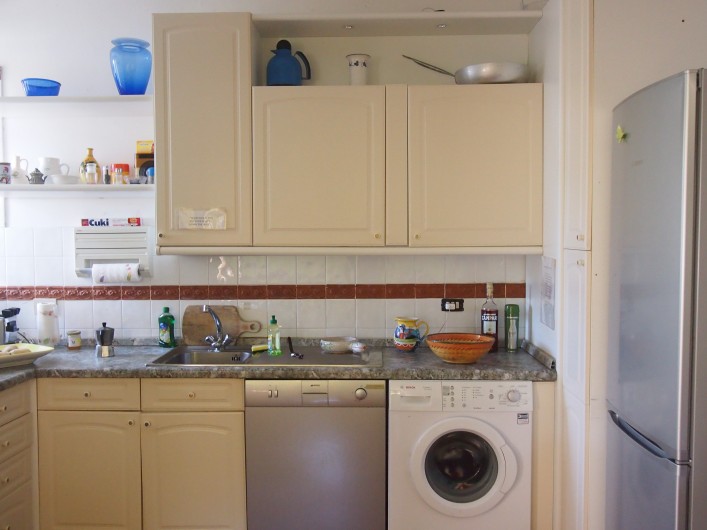 Location de vacances - Villa à Zoagli - Cuisine avec machine vaisselle et a laver