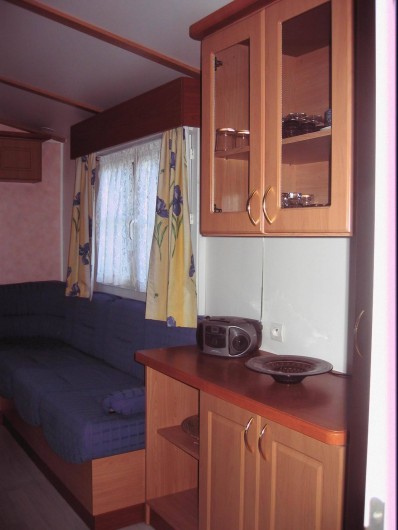 Location de vacances - Bungalow - Mobilhome à Carnac - Coin banquette