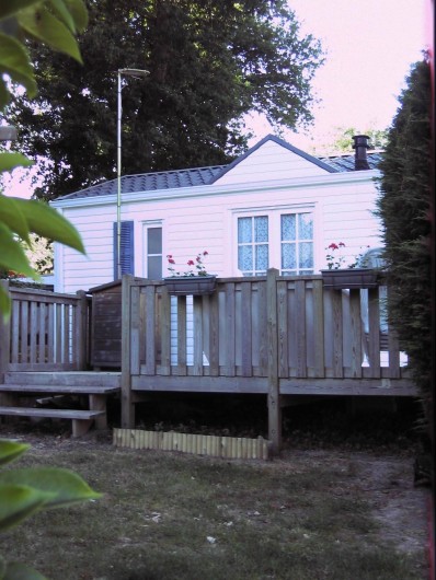 Location de vacances - Bungalow - Mobilhome à Carnac - Mobil-home vu de face