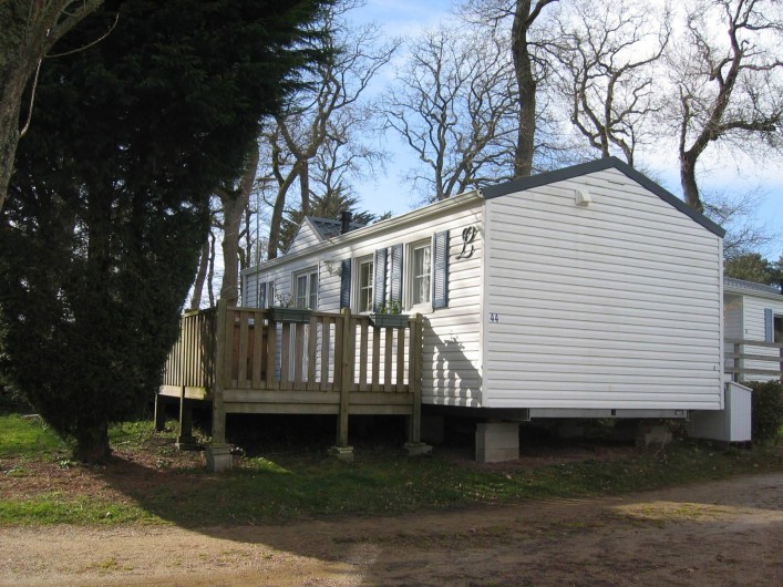 Location de vacances - Bungalow - Mobilhome à Carnac - Mobil-hoe vu de côté