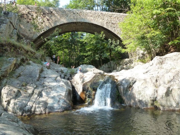 Location de vacances - Camping à Saint-Julien-du-Gua - Un des trous d’eau de la rivière proche