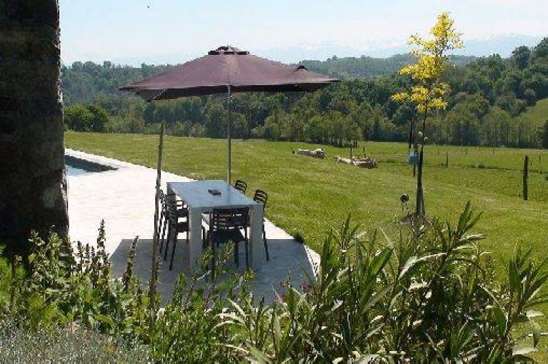 Location de vacances - Gîte à Lucq-de-Béarn - Terrasse plein sud