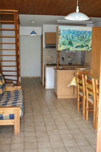 Location de vacances - Appartement à Peisey-Nancroix - Séjour/cuisine