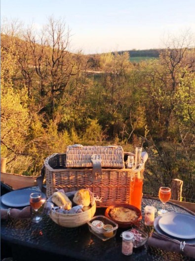 Location de vacances - Insolite à Labastide-de-Penne - panier repas du soir