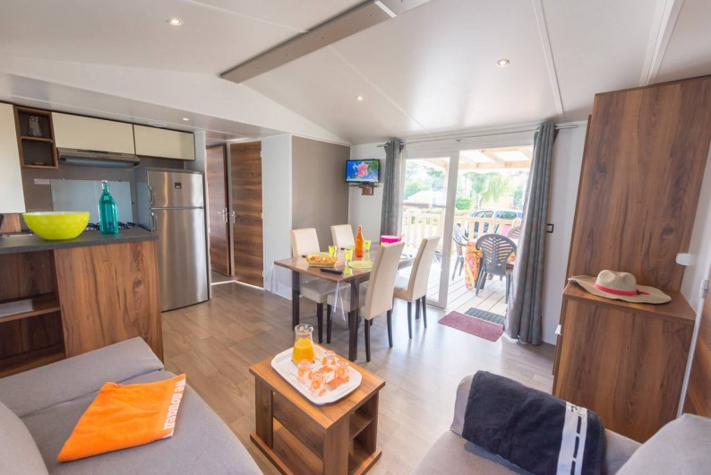 Location de vacances - Camping à Guérande - Mobil-home LUXE 3 chambres 2 salles de bains 2wc