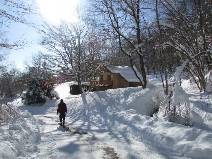 Location de vacances - Chalet à Saint-Georges-d'Hurtières - Ballade en raquette sur les hauts de St Georges