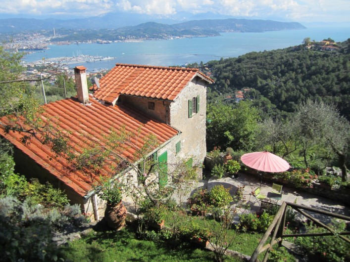 Location de vacances - Villa à La Spezia - La Villa des mures et sa magnifique vue