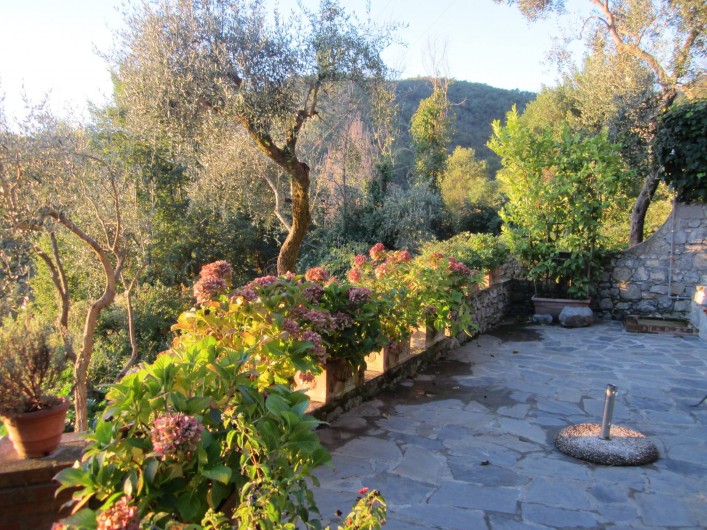 Location de vacances - Villa à La Spezia - La grande terrace devant la Villa