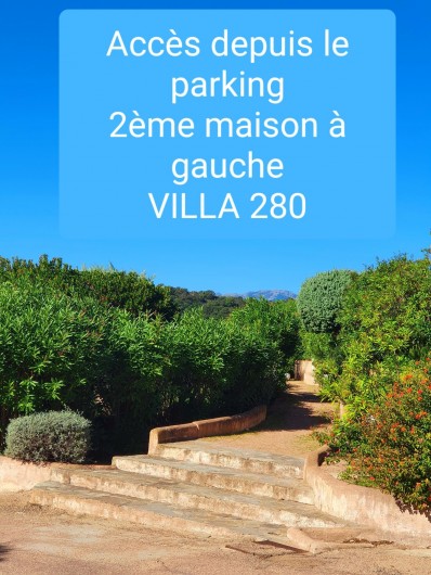 Location de vacances - Villa à Porto-Vecchio - accès villa