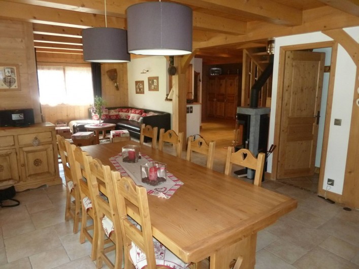 Location de vacances - Chalet à Megève - la salle à manger