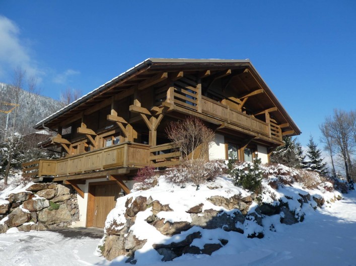 Location de vacances - Chalet à Megève - le Solaret en hiver