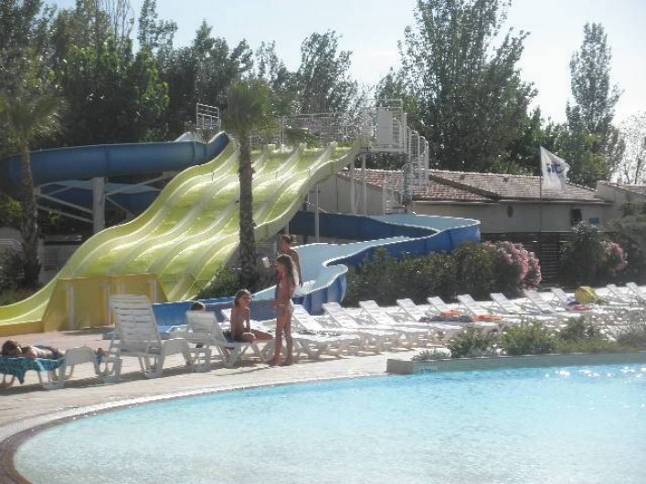 Location de vacances - Camping à Vias - Toboggans aquatiques.